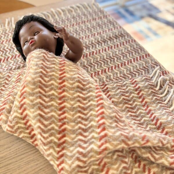 Håndvævet babyplaid
- brune nuancer - Image 2